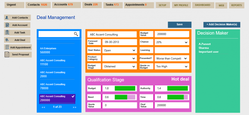 Sales deal management on your desktop CRM